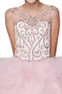 Girls Multi Color Jewel Bodice Ocean Waves Skirt Junior Bridesmaid Dress 2-20 - SophiasStyle.com